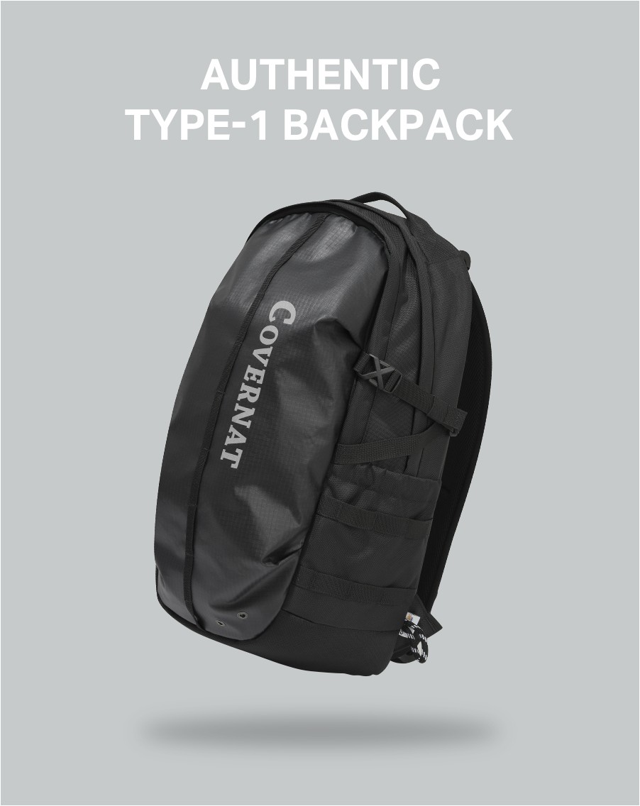 Covernat Authentic Type 1 Backpack Black | Backpacks for Women