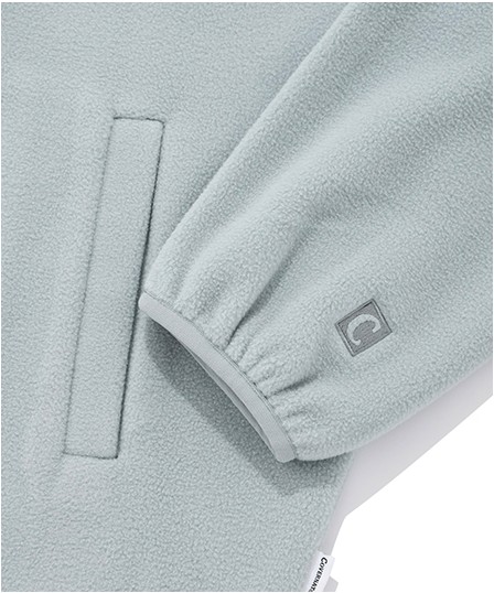 [COVERNAT]★FLEECED COLLARLESS JACKET Covernat Unisex Fleeced Collarless Jacket Light Gray