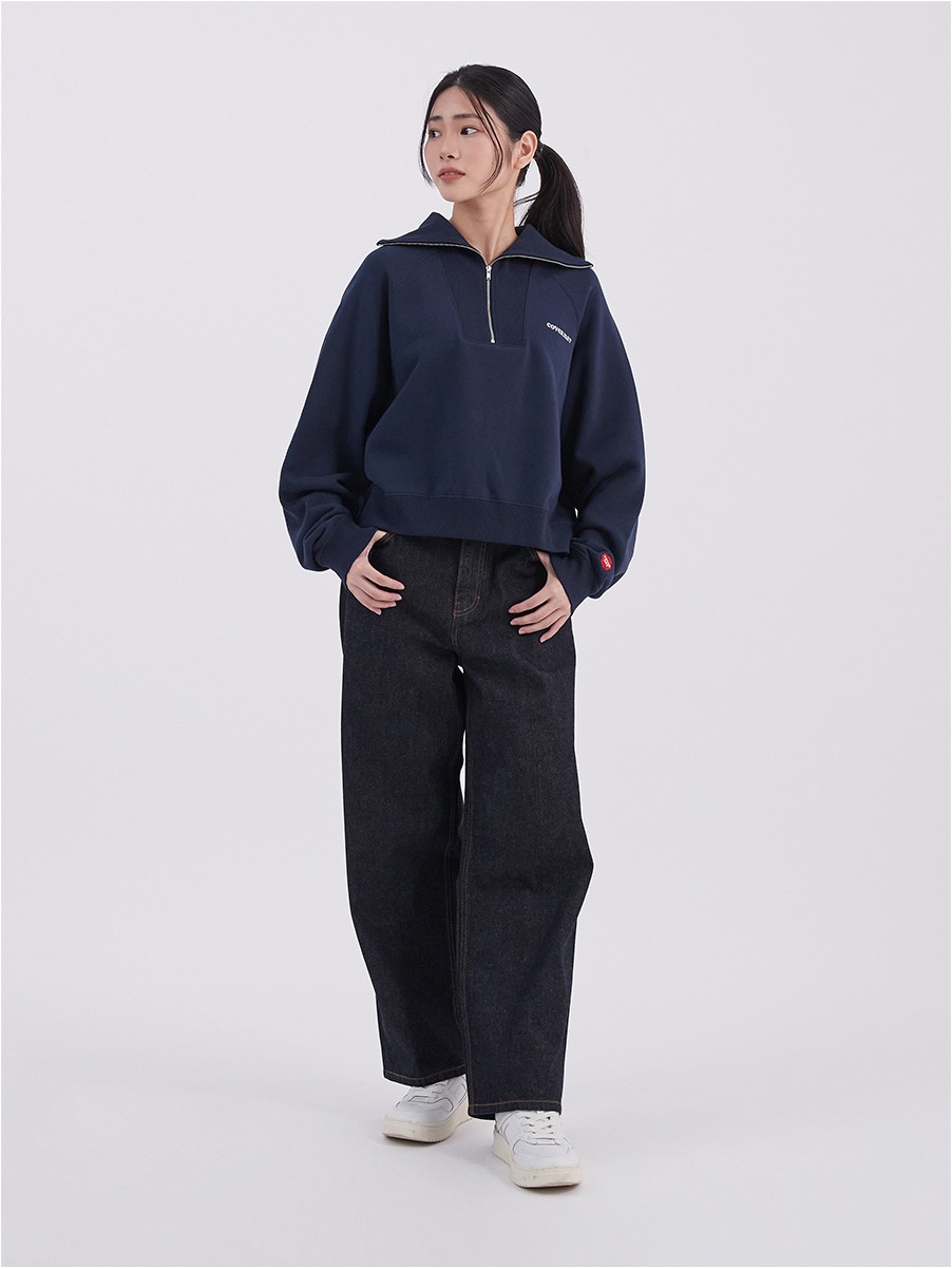 [COVERNAT]★CORDUROY HALF ZIP-UP SWEATSHIRT MUSINSA | COVERNAT Small C Logo Corduroy Half Zip-Up