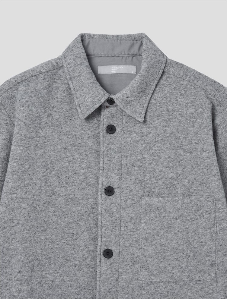 8seconds Hairy Shirt Jacket Gray | Jackets for Men | KOODING