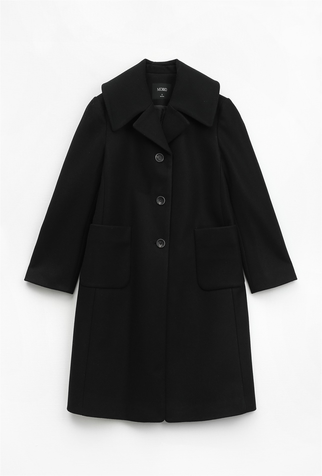 Premium deals Long WOOL trench coat-MIXXO