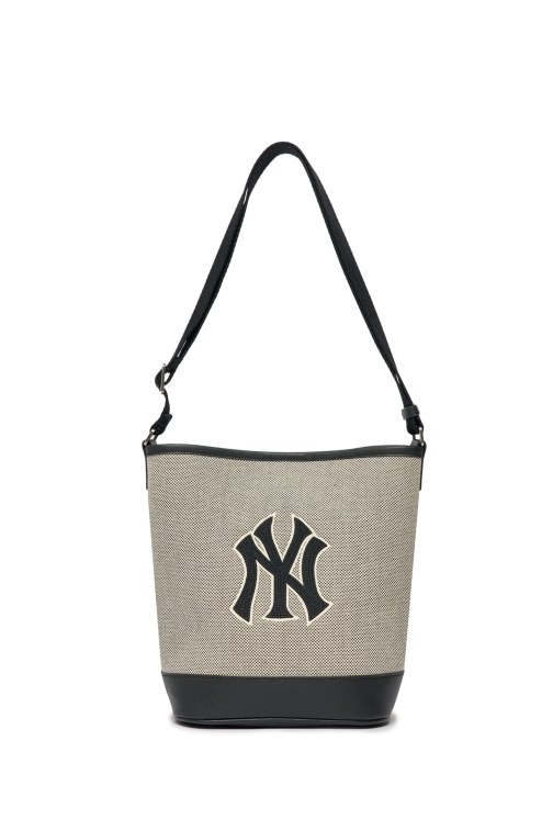 MLB Basic Big Logo Canvas Bucket Bag NY Yankees Black, Bucket Bags for  Women
