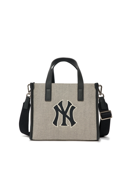 NY Yankees Canvas Tote Bag Black