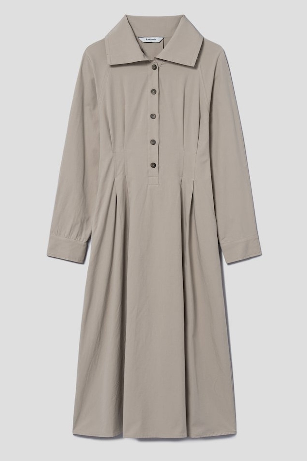 8seconds Modal Shirt Dress Beige | Shirt Dresses for Women