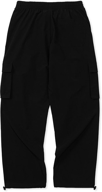 FCMM Unisex Air Cooling 2 Ways Woven Pocket Pants Black