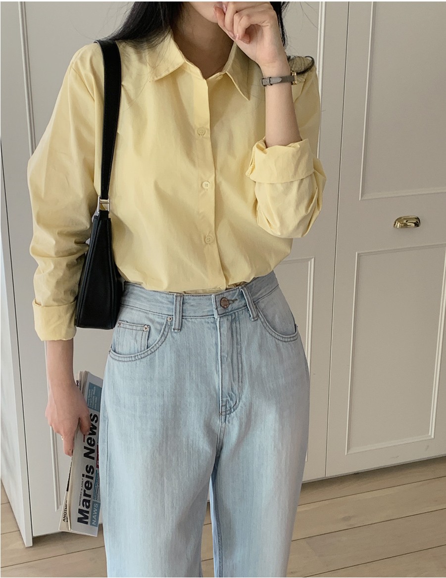 TWEE Close Crop Cotton Shirt | Collared Shirts for Women TWEE Close Crop Cotton Shirt | Collared Shirts for Women