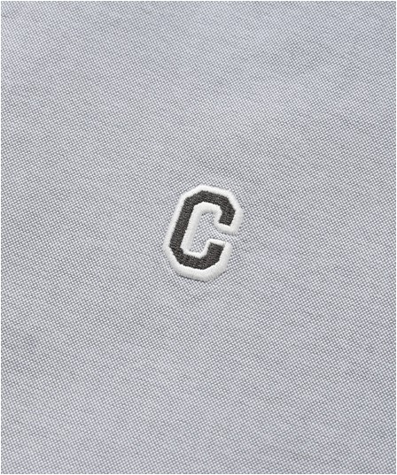 Covernat Unisex C Logo Oxford Shirt Gray | Collared Shirts