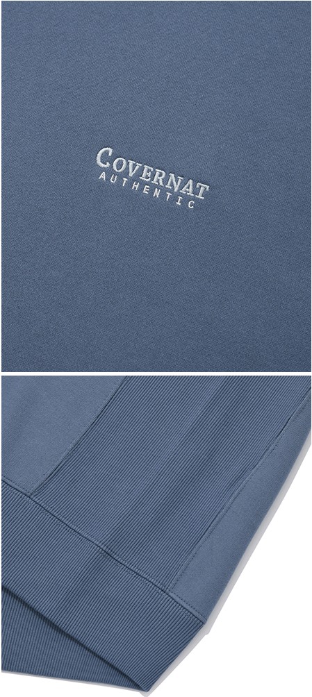 Covernat Unisex Small Authentic Logo Sweatshirt Blue