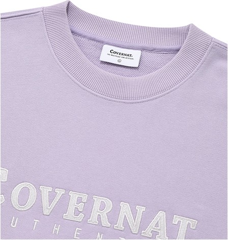 Covernat Unisex Authentic Logo Sweatshirt Lavender