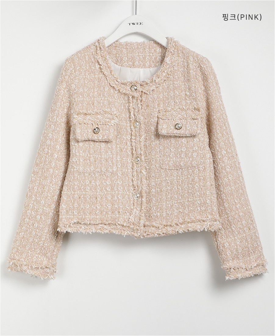 TWEE Juicy Tweed Jacket | Jackets for Women | KOODING