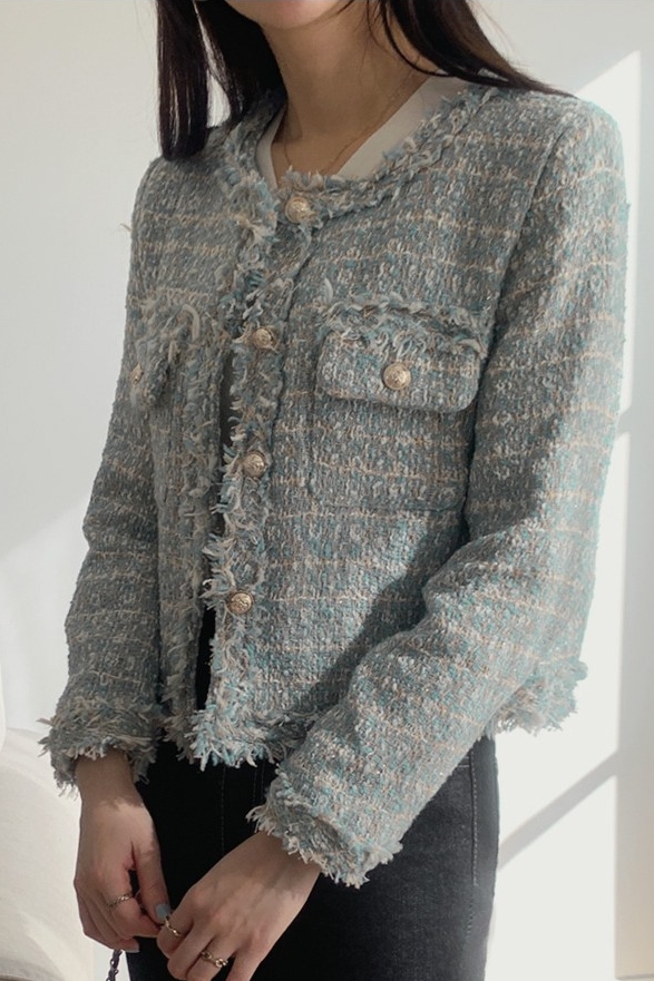 TWEE Juicy Tweed Jacket | Jackets for Women | KOODING