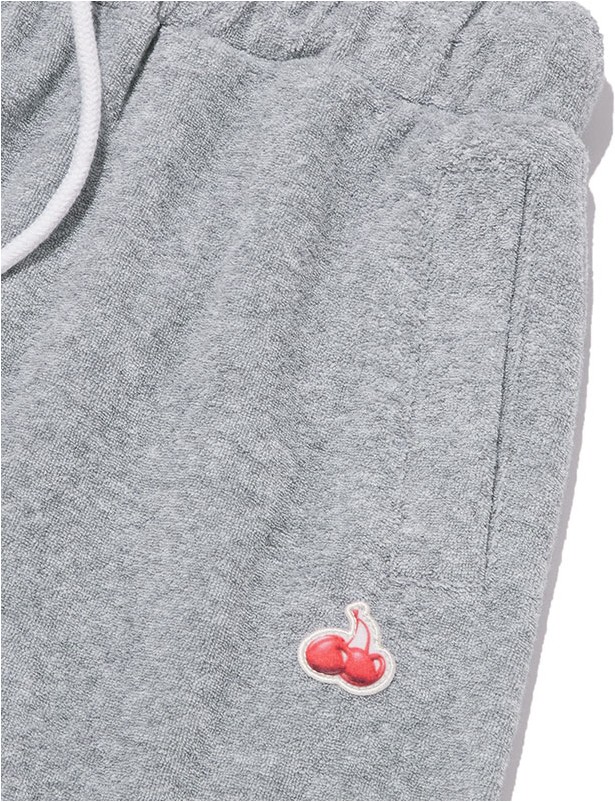 [ KIRSH ]★CHERRY SHORT TERRY PANTS KIRSH Cherry Short Terry Pants Melange Gray | Shorts for