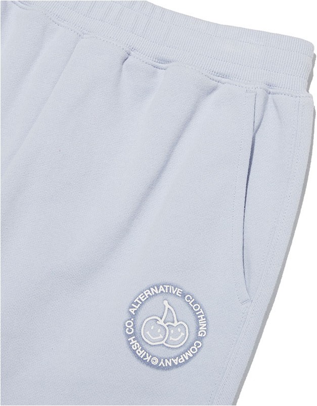 KIRSH Doodle Cherry Circle Logo Jogger Pants Sky | Joggers