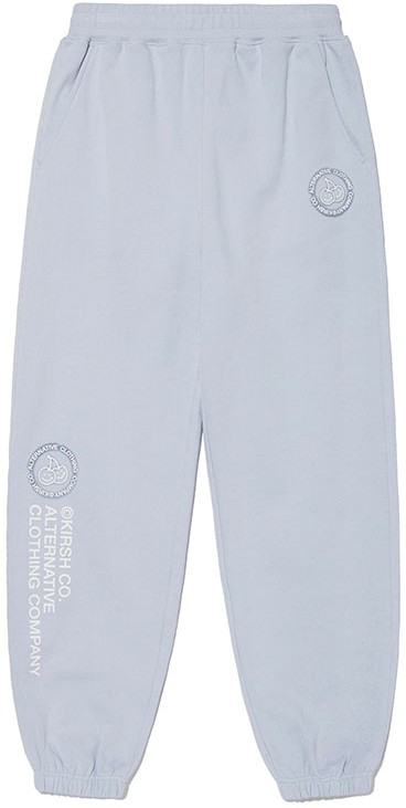 KIRSH Doodle Cherry Circle Logo Jogger Pants Sky | Joggers