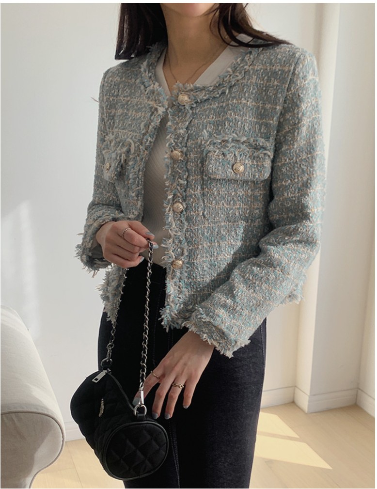 TWEE Juicy Tweed Jacket | Jackets for Women | KOODING