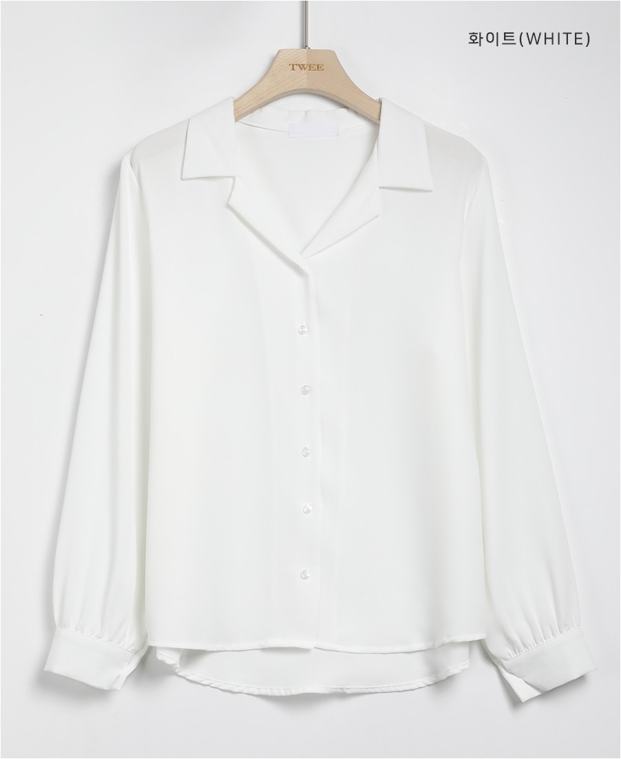 TWEE Cloud Open Collar Shirt Blouse | Collared Shirts for Women | KOODING