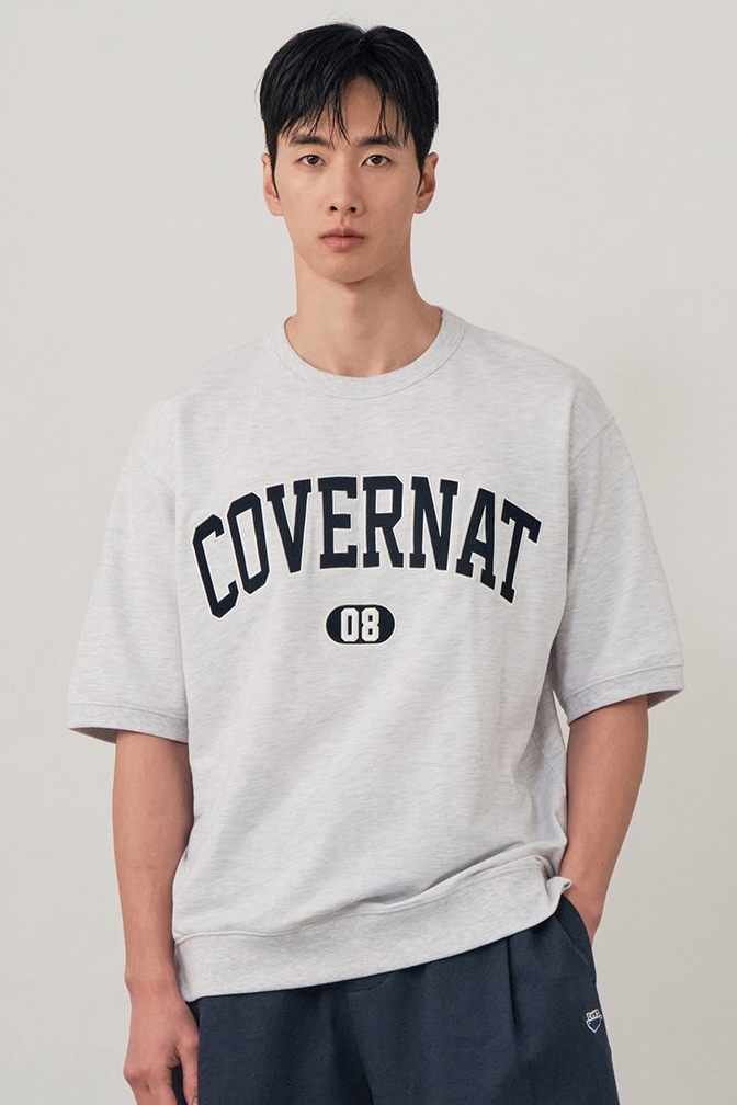 Covernat Unisex Arch Logo Crew Neck