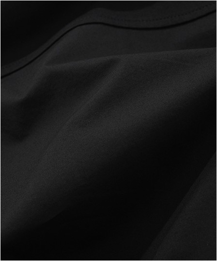 Covernat Unisex Woven Mix Tee Shirt Black | Crewneck for Men