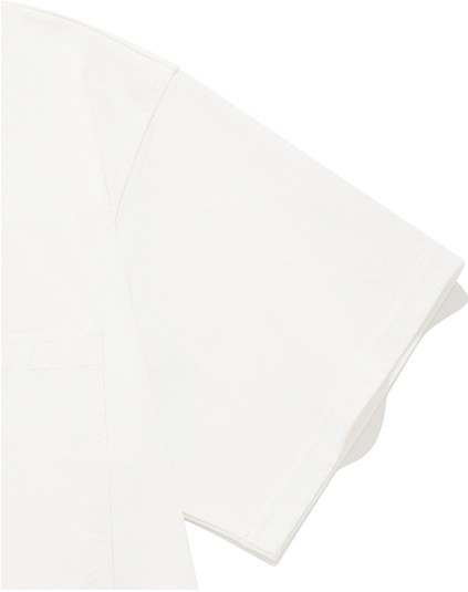 Tシャツ・カットソー COVERNAT Woven Mix T-Shirt White Covernat Unisex Woven Mix Tee Shirt White | Crewneck for Men