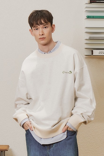 ★★COVERNAT★★ Clover Sweatshirt Oatmeal CO2301CR07OT Covernat Unisex Clover Sweatshirt Oatmeal | Sweatshirts