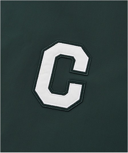 Covernat Unisex C Logo Varsity Jacket Green | Jackets for Women