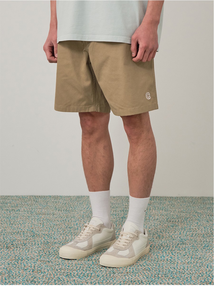 Covernat Unisex Regular Chino Shorts Beige | Shorts for