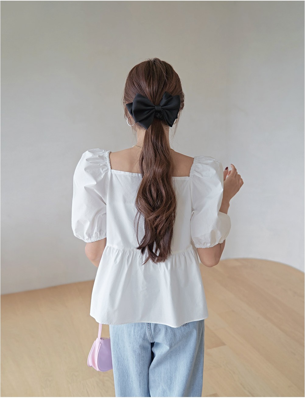 forme 2025 Puff Sleeve Blouse ホワイト Zara Embroidered Puff-Sleeve Blouse — UFO No More