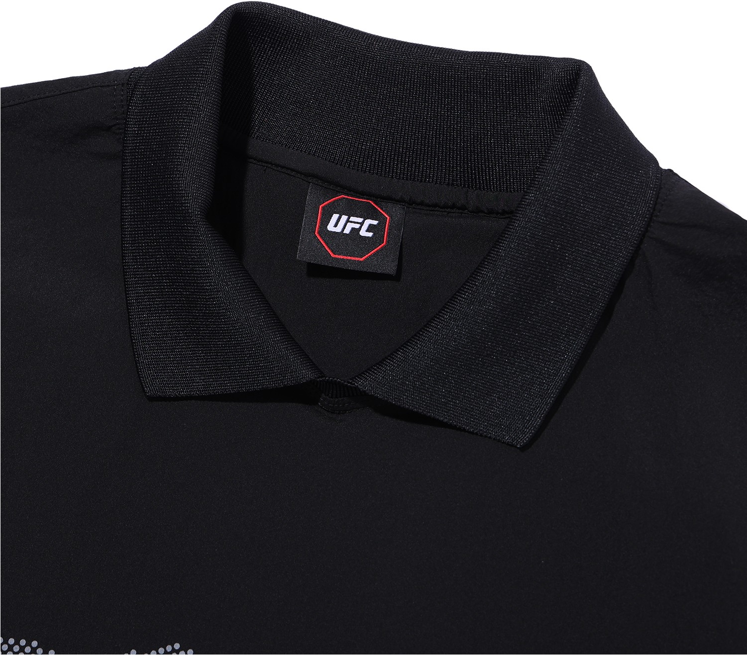 UFC Sport Unisex UT Woven Polo Black | Polos for Men | KOODING