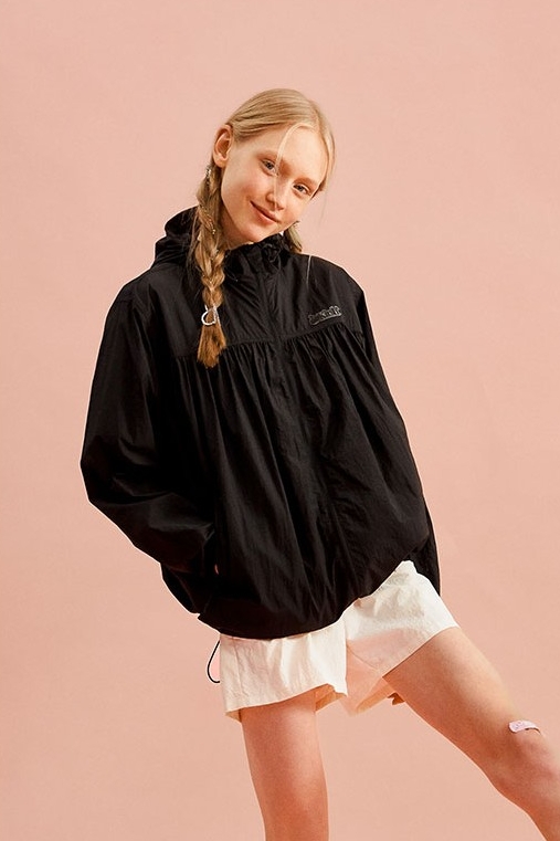 ☆韓国の人気☆【KIRSH】☆COLOR COMBINATION WINDBREAKE.R KIRSH Cherry Hoodie Windbreaker Black | Hooded for Women