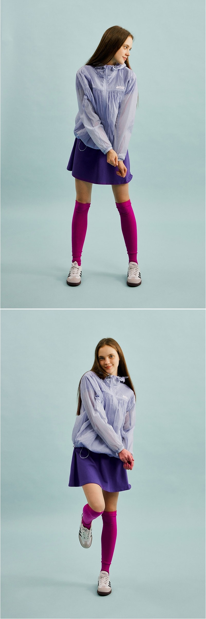 [ KIRSH ]★CHERRY HOODIE WINDBREAKER KIRSH Cherry Hoodie Windbreaker Sky | Hooded for Women | KOODING
