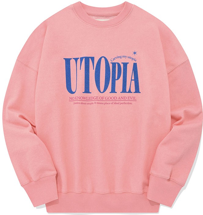 ★KIRSH★ Collection Utopia Wording Sweatshirt Salmon KIRSH Collection Utopia Wording Sweatshirt Salmon