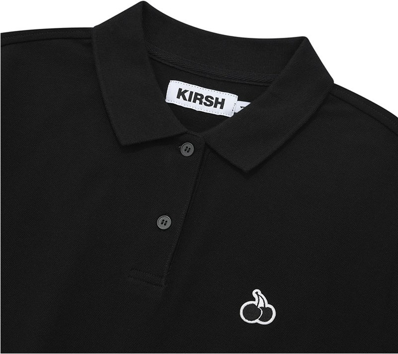 ☆韓国の人気☆【KIRSH】☆MONO CHERRY PADDING SHIR.T☆ KIRSH Mono Cherry Crop Pique Red | Cropped for Women | KOODING