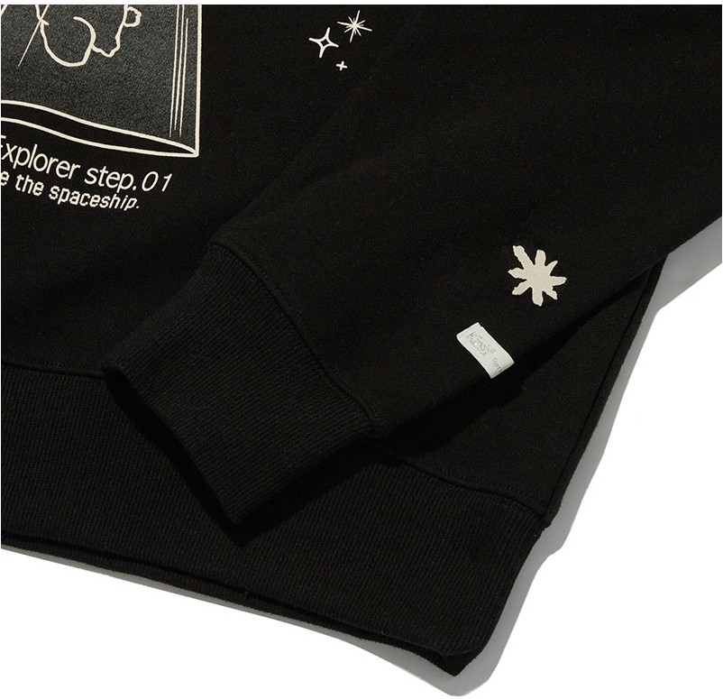 ★KIRSH★ Witty Bunny Planet Explorer Sweatshirt V1 Black KIRSH Witty Bunny Planet Explorer Sweatshirt V1 Black