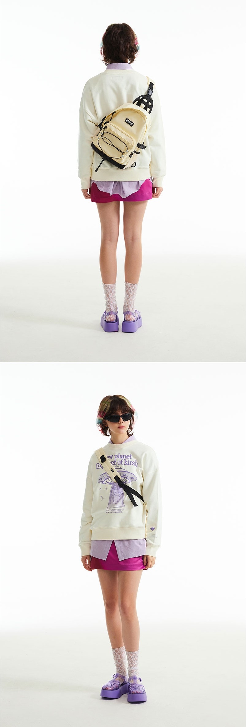 ★KIRSH★ Witty Bunny Planet Explorer Sweatshirt V2 Light Sk KIRSH Witty Bunny Planet Explorer Sweatshirt V2 Light Sky