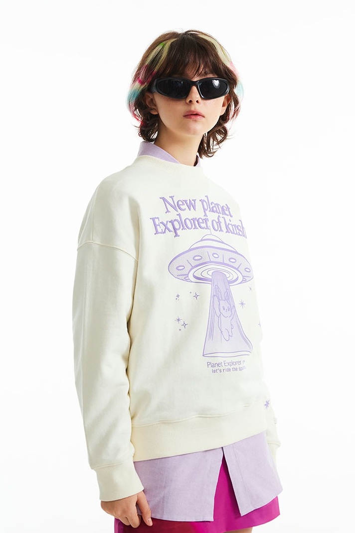 ★KIRSH★ Witty Bunny Planet Explorer Sweatshirt V2 Light Sk KIRSH Witty Bunny Planet Explorer Sweatshirt V2 Light Sky