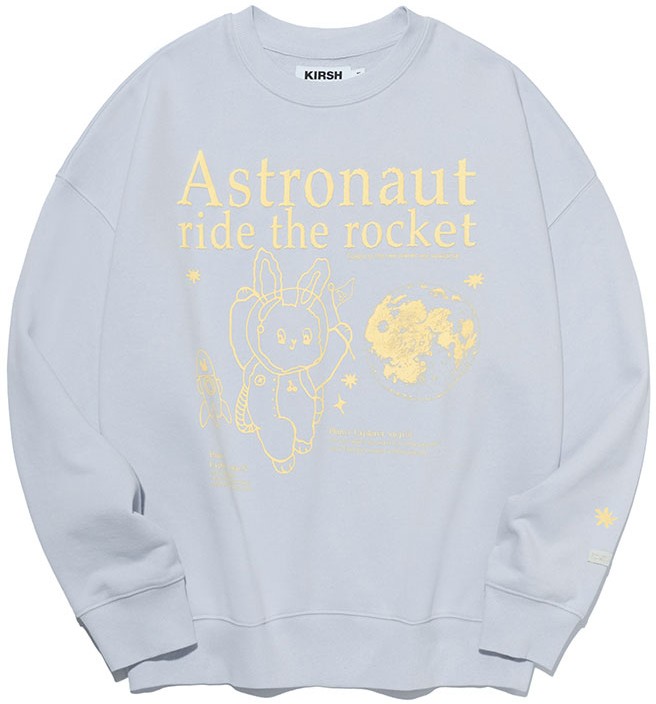 ★KIRSH★ Witty Bunny Planet Explorer Sweatshirt V2 Light Sk KIRSH Witty Bunny Planet Explorer Sweatshirt V2 Light Sky