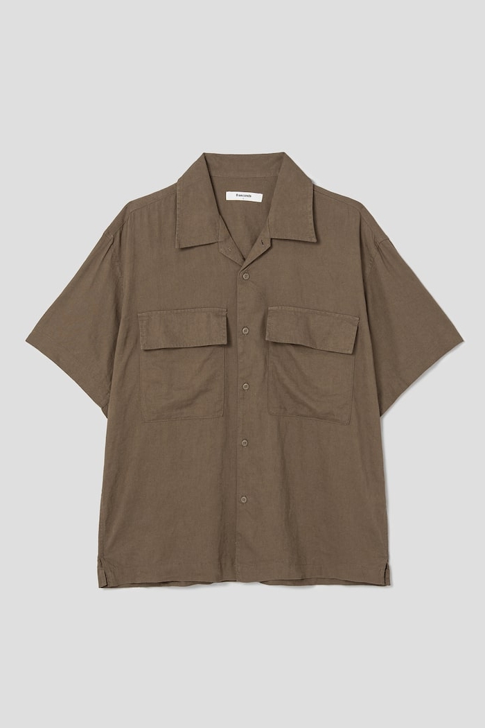 8seconds Open Collar Short Sleeve Shirt Brown | Casual