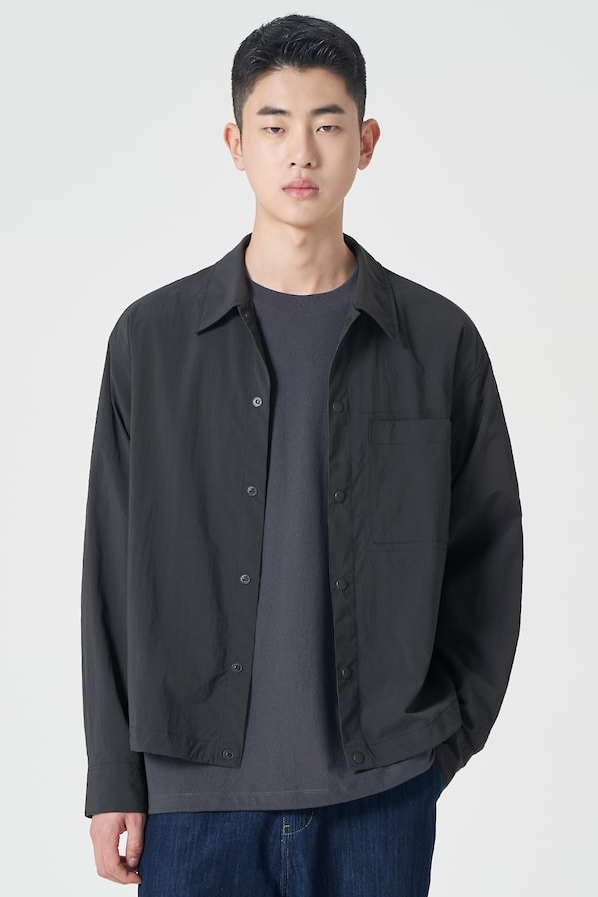 8seconds Hem String Oversized Shirt Jacket Ash | Casual