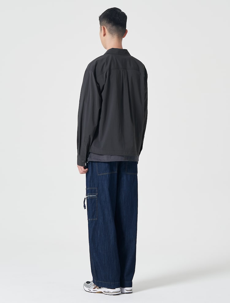 8seconds Hem String Oversized Shirt Jacket Ash | Casual