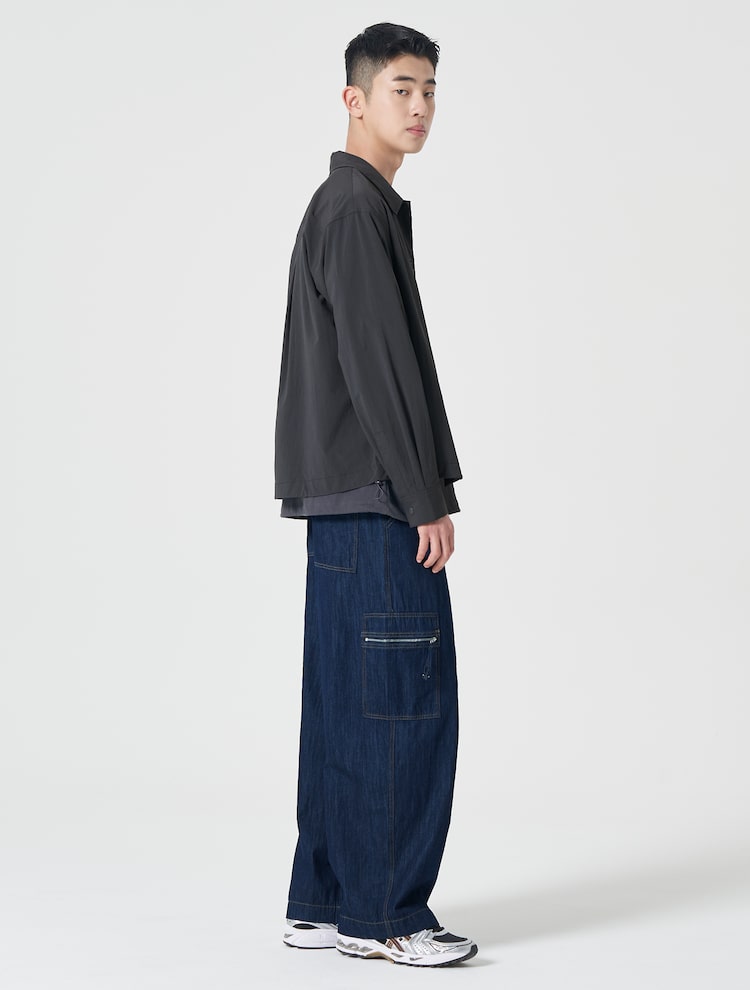 8seconds Hem String Oversized Shirt Jacket Ash | Casual