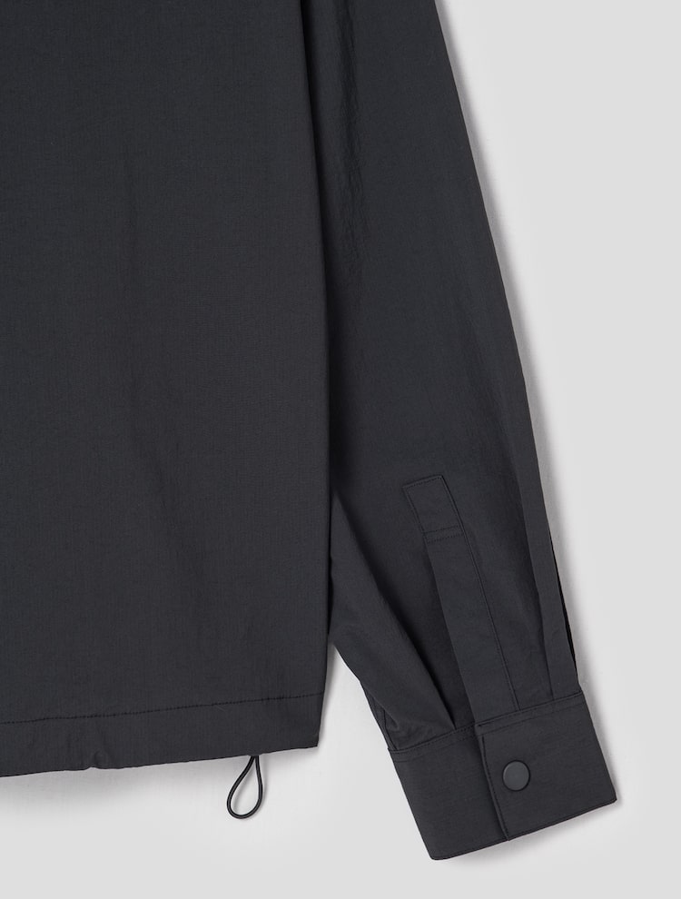 8seconds Hem String Oversized Shirt Jacket Ash | Casual 8seconds Hem String Oversized Shirt Jacket Ash | Casual