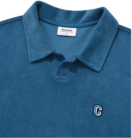 Tシャツ・カットソー COVERNAT Authentic Over Dying T-Shirt Light Blue Small Authentic Logo T-Shirt Light Blue - Covernat | 60
