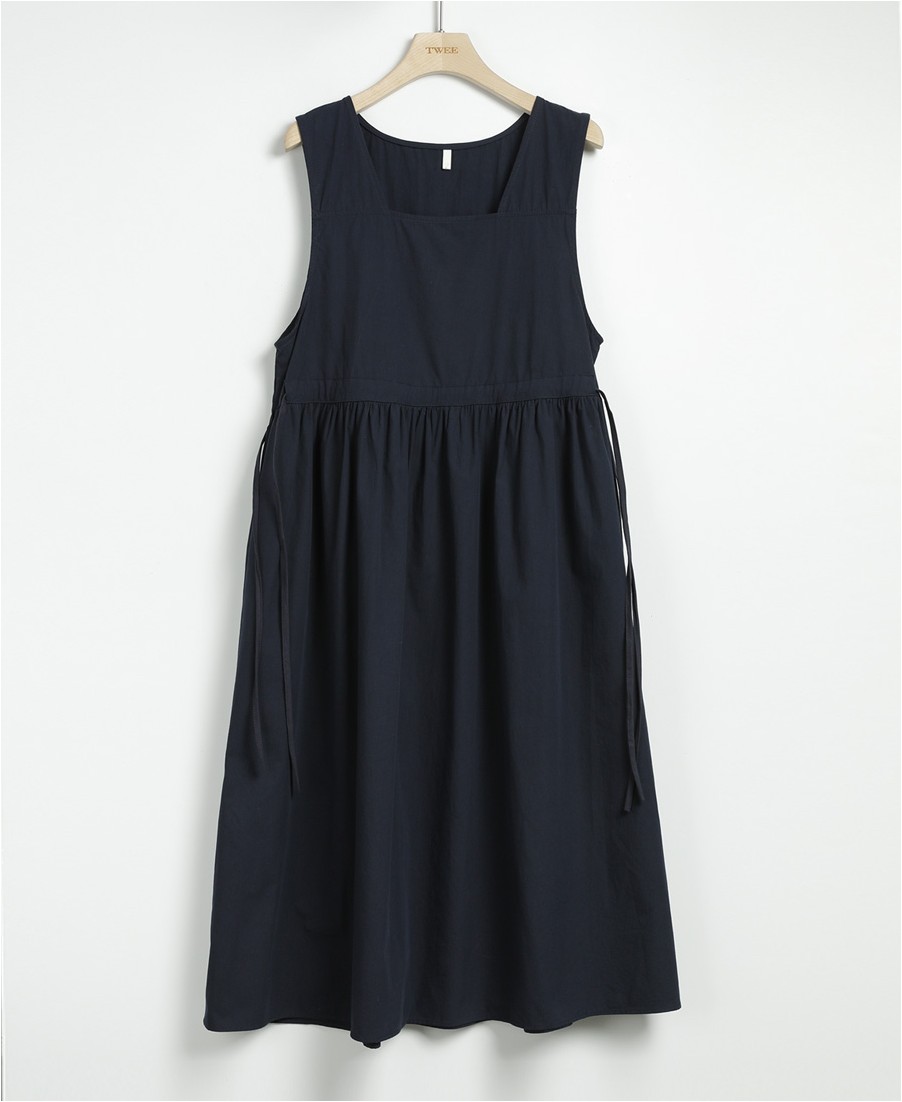 TWEE Alice String Bustier Long Dress | Pinafore for Women | KOODING