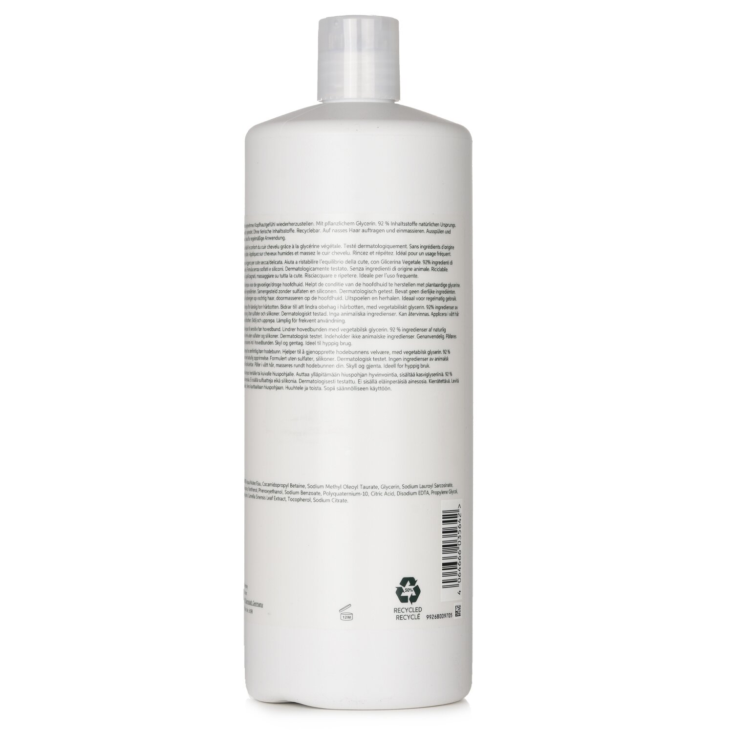 Wella New Elements Shampoo Calm 1000ml - champú cuero cabelludo sensible