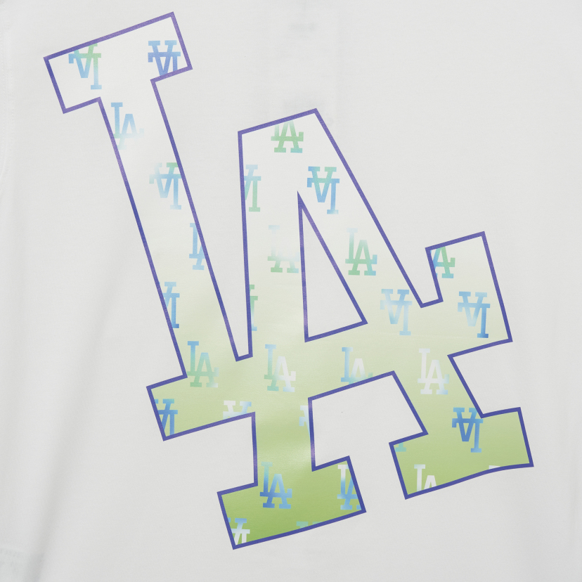 MLB Part Monogram Collar Tee Shirt LA Dodgers Cream, Polos for Men, KOODING in 2023