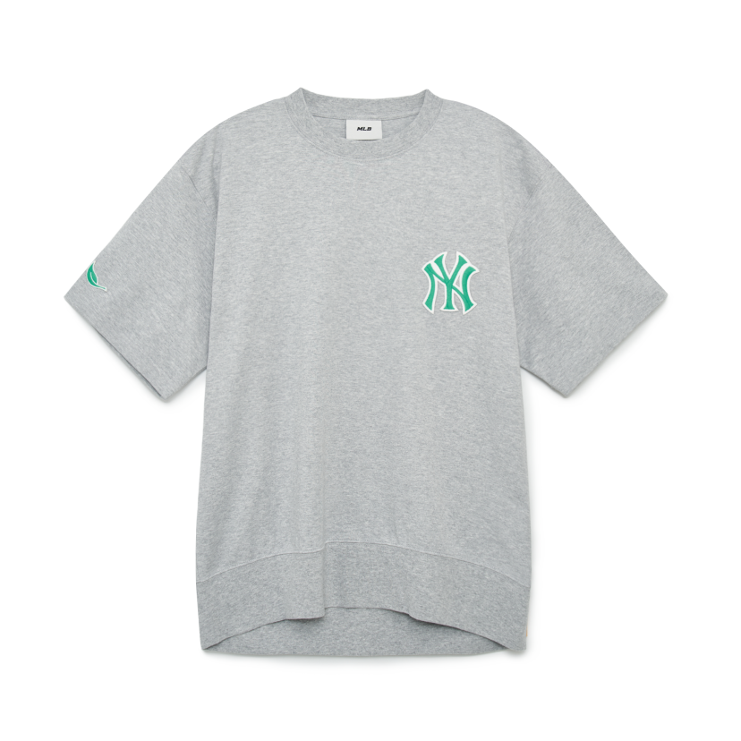 ☈ MLB Korea Yankees T-shirt UNISEX 100 Superior Heavy Cotton Oversized  Black T-shirt New York MLB Korea Yankees Logo Tee