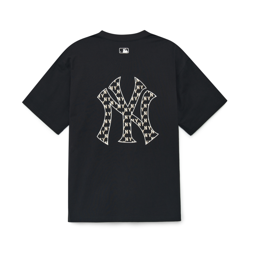 MLB Unisex Classic Monogram Big Logo Short Sleeve Tee Shirt NY Yankees  Black, Graphic Tees for Men