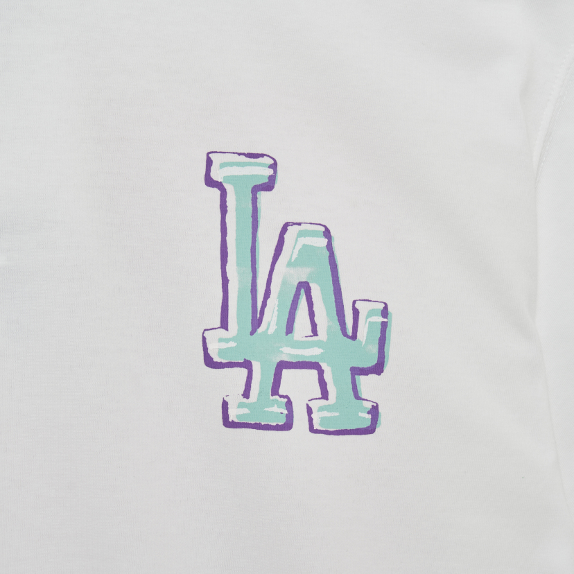 MLB LA Dodgers S/S Tee Off-White Tops T-Shirts White