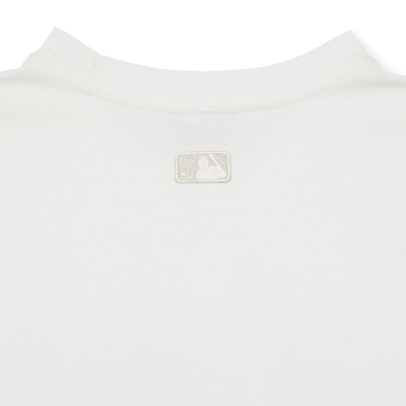 Unisex Paisely Big Logo One Point Short Sleeve Tee Shirt LA Dodgers White