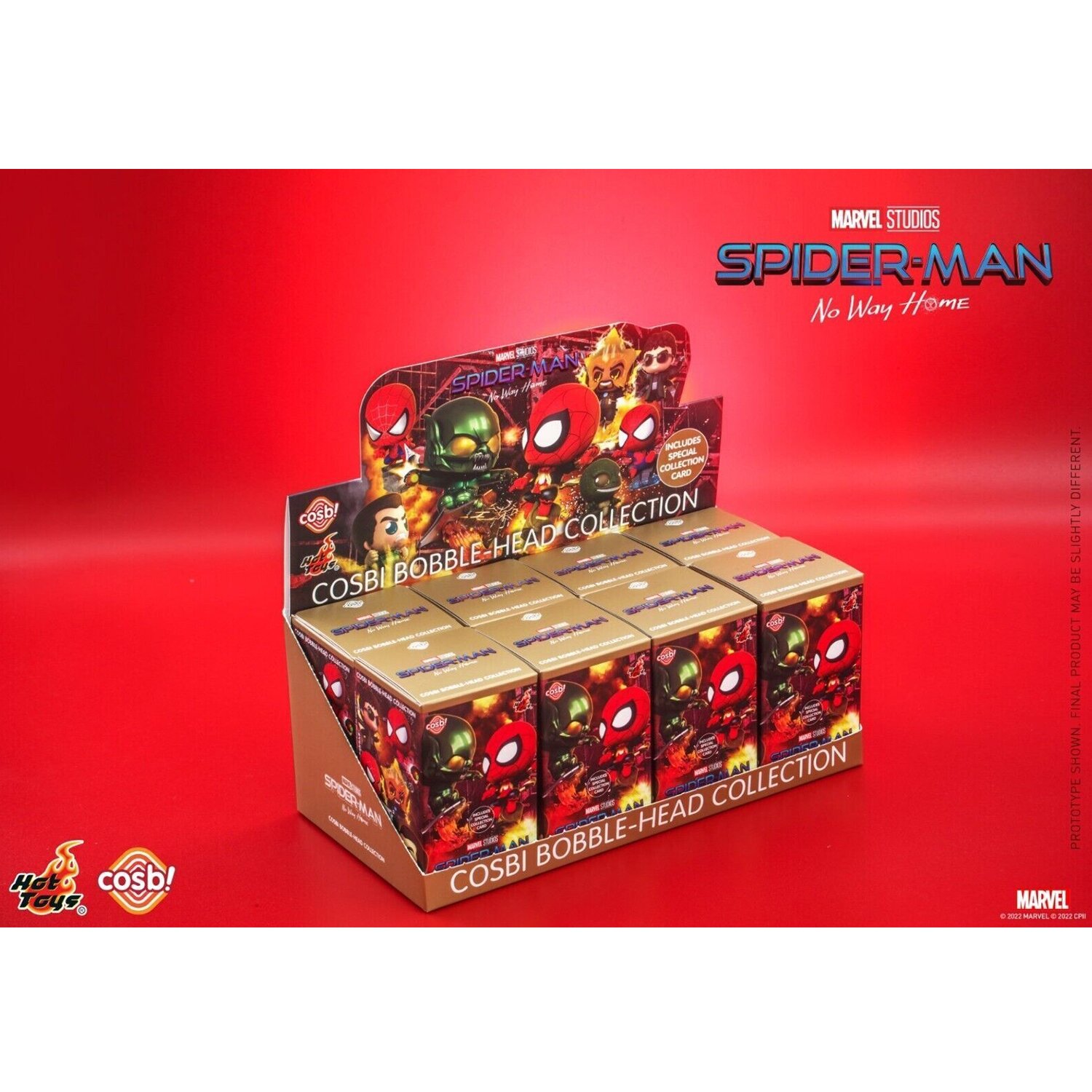 Hot Toys Spider-Man: No Way Home - Spider-Man Cosbi Bobble-Head Collection  (Series 2) (Individual Blind Boxes) 6 x 6 x 10cm